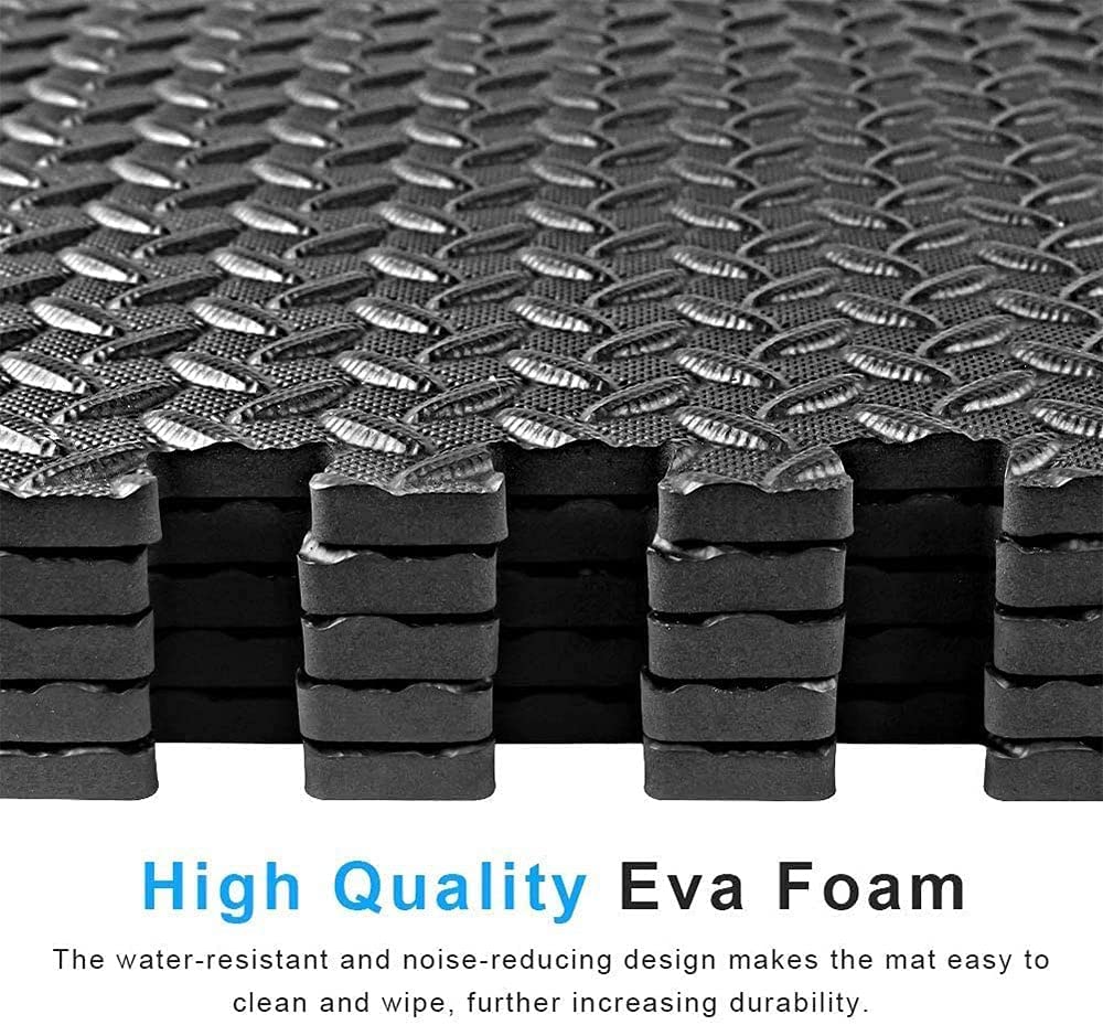 Eva Garage Tiles & Exercise Mat with EVA Foam Interlocking Tiles Six t